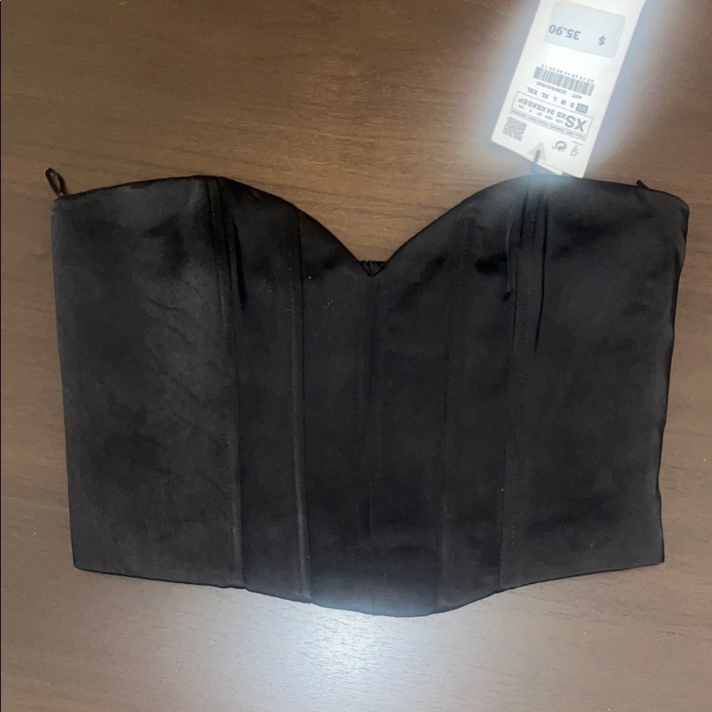 Zara Black Crop Top